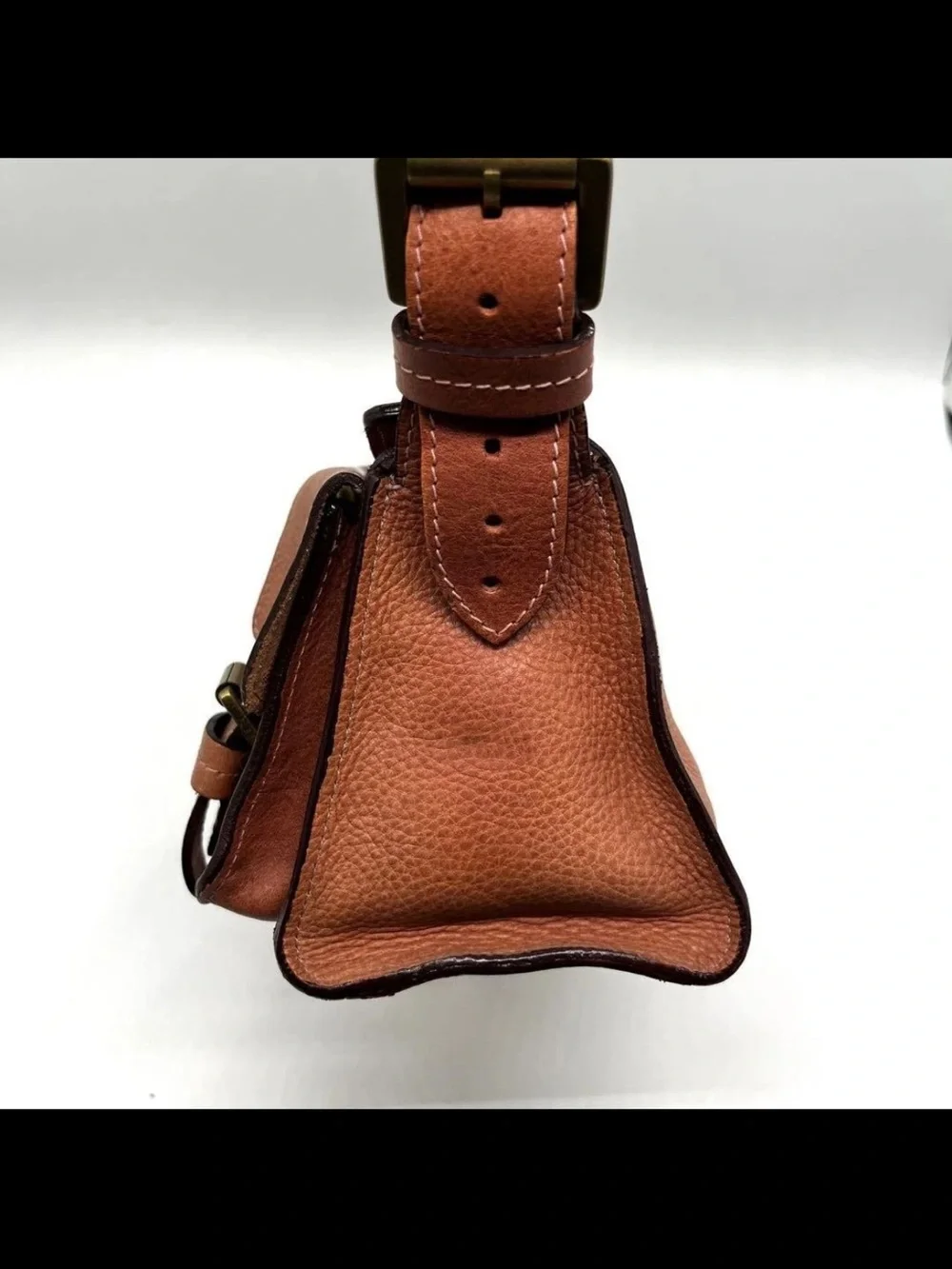 Mulberry Tan Leather Dual-Pocket Shoulder Bag